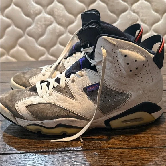 Nike Air Jordan 6 Retro LTR Flint Men's 13 US White Sneakers (C13125-100) - Picture 1 of 16